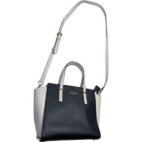 KATE SPADE NEW YORK Black and Ivory Cow Leather Cross Body Bag - Picture 6 of 17